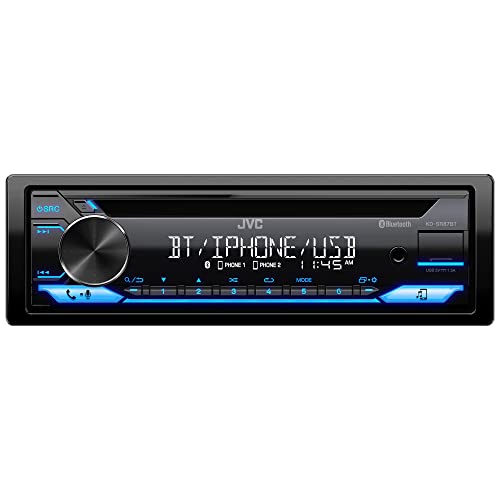 KD SR87BT Single DIN Car Stereo with CD Player & Bluetooth