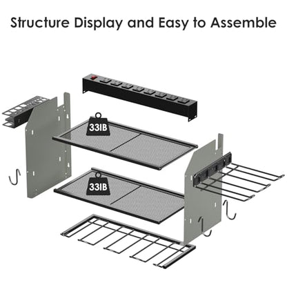 Modular Power Tool Organizer Wall Mount Charging Station