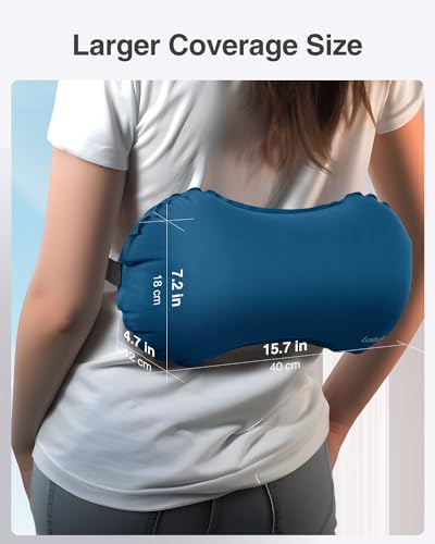Inflatable Lumbar Pillow for Airplane Travel