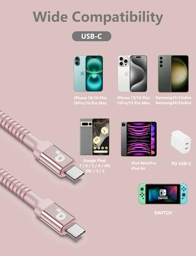USBC to USBC Cable Fast Charging 66W