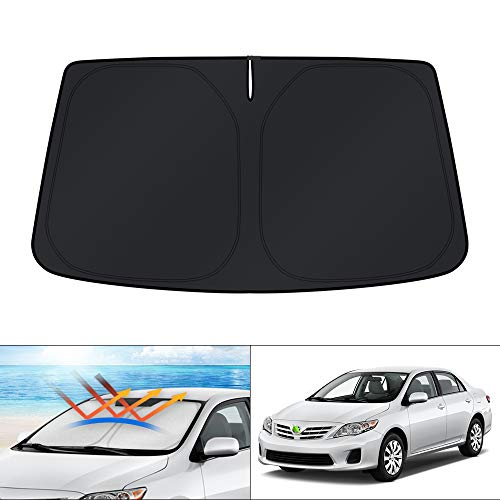 Windshield Sun Shade Custom Fit for Toyota Corolla 2009 2010 2011 2012 2013 Accessories Sunshade Foldable Sun Protector Block UV Rays Keep Car Cooler