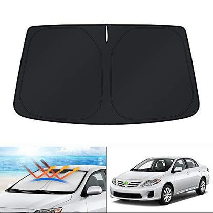 Windshield Sun Shade Custom Fit for Toyota Corolla 2009 2010 2011 2012 2013 Accessories Sunshade Foldable Sun Protector Block UV Rays Keep Car Cooler