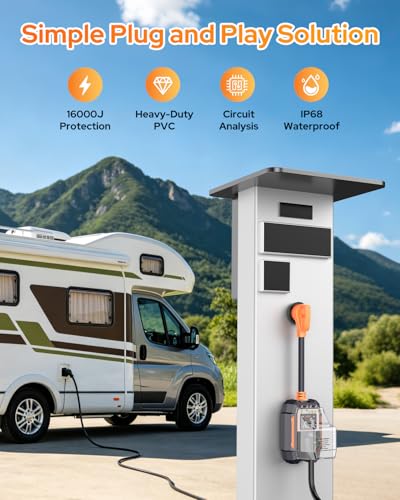 2026 𝐀𝐥𝐥 𝐍𝐞𝐰 RV Surge Protector 30 Amp 28000 Joules