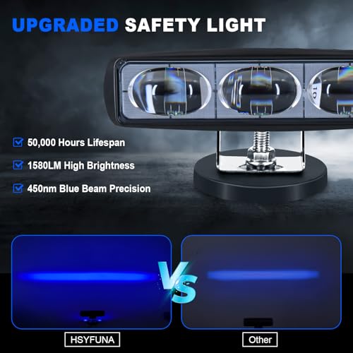 LED Blue Line Forklift Safety Light for Warehouse Hazard Warning (2 Count)