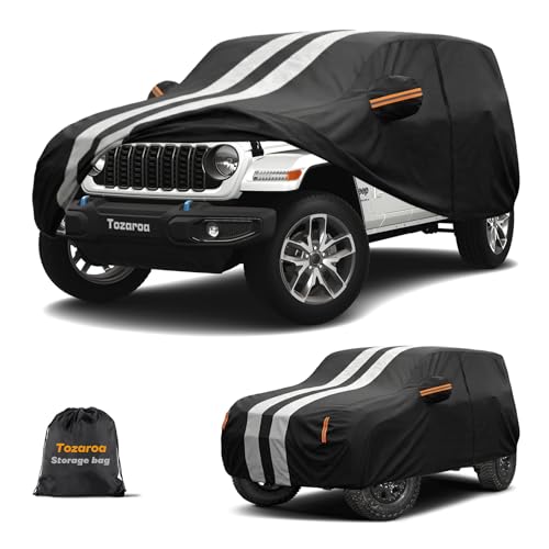 Multi Layer Car Cover Custom Fit for Jeep Wrangle 4 Dr