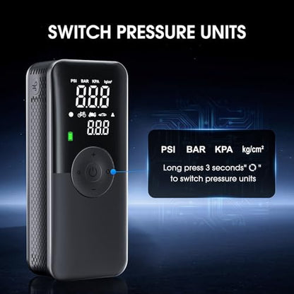 Cordless Tire Inflator Portable Air Compressor