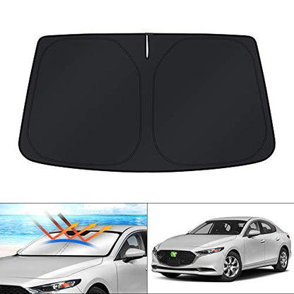 Windshield Sun Shade Custom Fit for Mazda 3 Accessories 2014