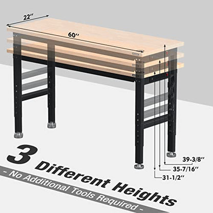 60" Adjustable Workbench