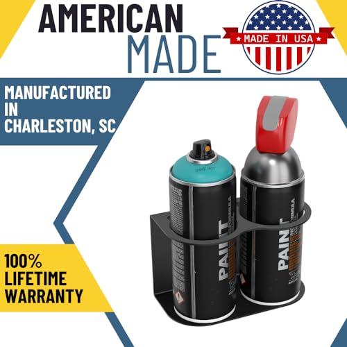 2 Aerosol Spray Can Holder