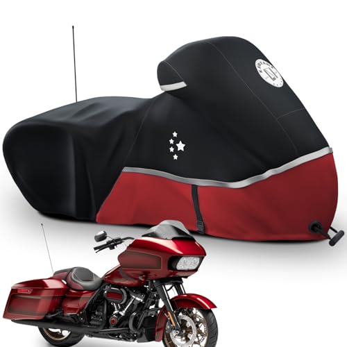 Motorcycle Cover 420D Heavy Duty Storage for Touring Models Harley Davidson Road King