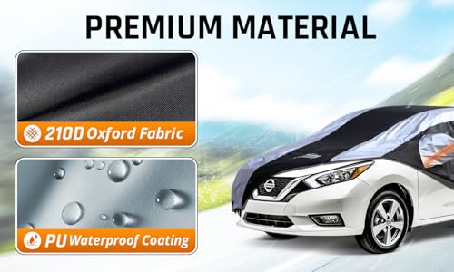 Versa Car Cover Waterproof All Weather with Silver Strip Design