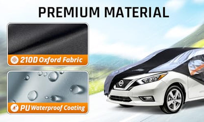Versa Car Cover Waterproof All Weather with Silver Strip Design