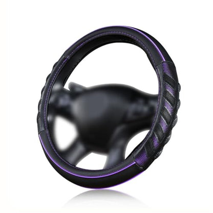car Steering Wheel Cover Faux Leather Massage Universal fit 3D Honeycomb Hole Anti