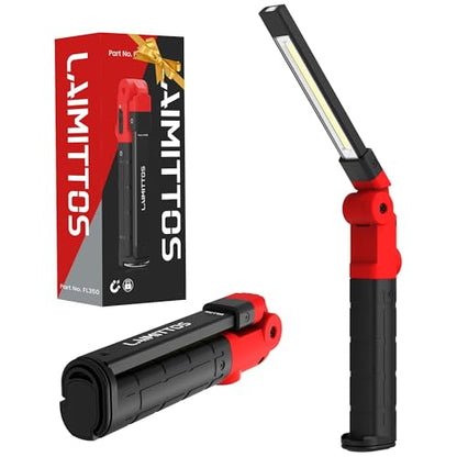 Rechargeable Work Light 2200mAh Magnetic LED Work Light Flashlight Mechanic Light Tool for Men Him