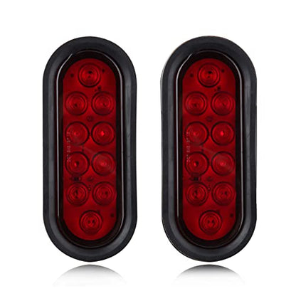 6 Inch Oval LED Trailer Tail Lights 10 LED (10 Count)