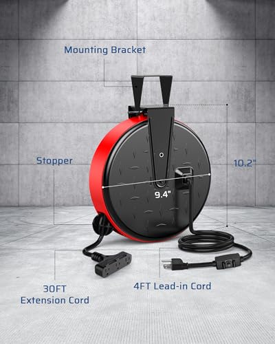 Retractable Extension Cord Reel