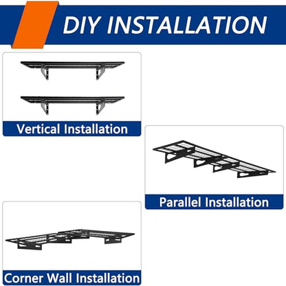 2 Pack 1.5x3FT Garage Shelving 17.7 (2 Count)