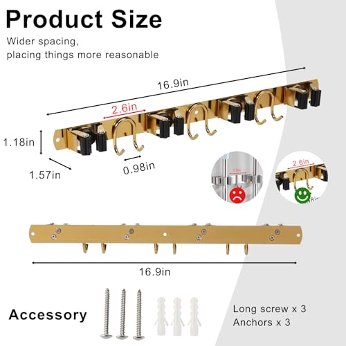 Mop Broom Holder Wall Mount