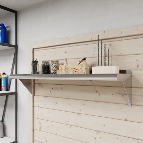 10 in. x 36 in. Stainless Steel Wall Mount Shelf
