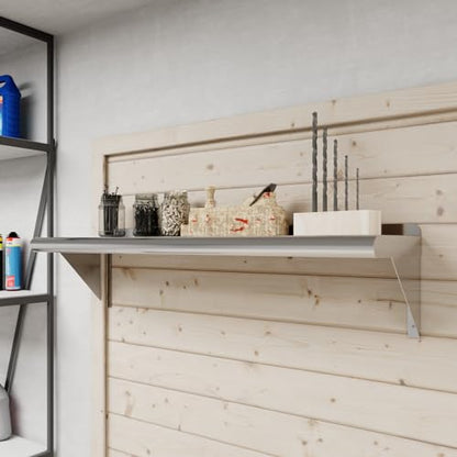 10 in. x 36 in. Stainless Steel Wall Mount Shelf