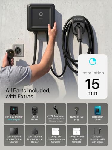 Level 2 EV Charger J1772 40A NEMA 14