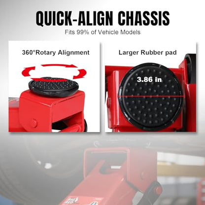 Heavy Duty Hydraulic Car Floor Jack with Quick Lift Pump for All Terrain Vehicles
