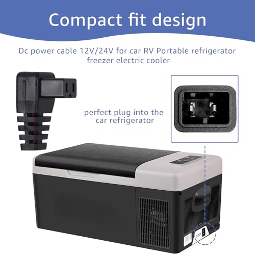 12V 24V Car Refrigerator Power Cord is Compatible with Alpicool
