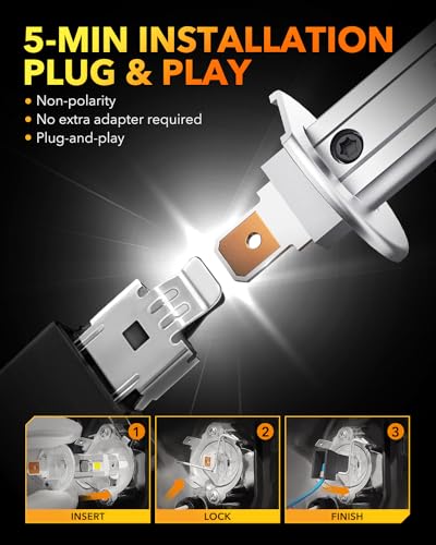 H1 LED Light Bulbs (2 Count)