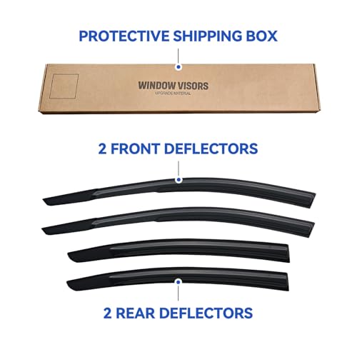 Window Visors Rain Guards for 2017 2018 2019 2020 Hyundai Elantra