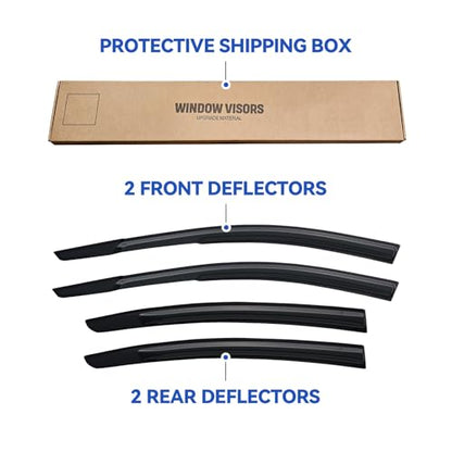 Window Visors Rain Guards for 2017 2018 2019 2020 Hyundai Elantra