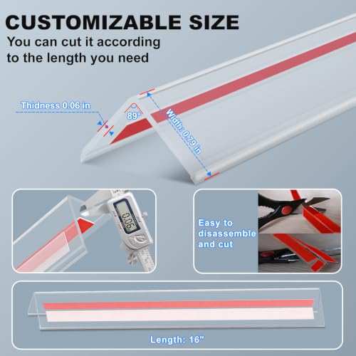 Self Adhesive Clear Wall Corner Protector (2 Count)