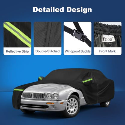 QUNSUNUS Car Cover for Jaguar XJ XJS XK XF S