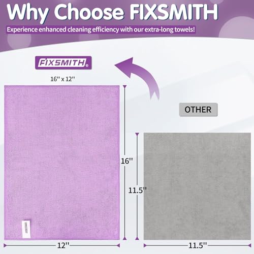 Purple Microfiber Cleaning Cloth (12 Count)