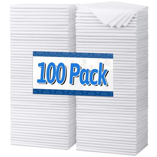 White Microfiber Cleaning Cloth (100 Count)