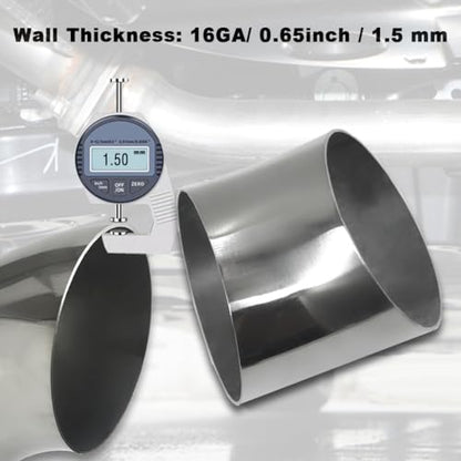 OD 3.5 inch 45 degree exhaust elbow Pipe