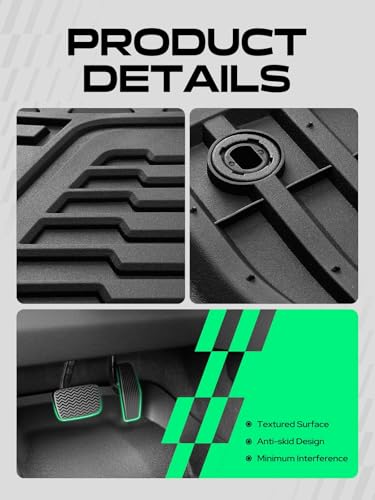 Automotive Floor Mats for Toyota Tundra 2014 (3 Count)