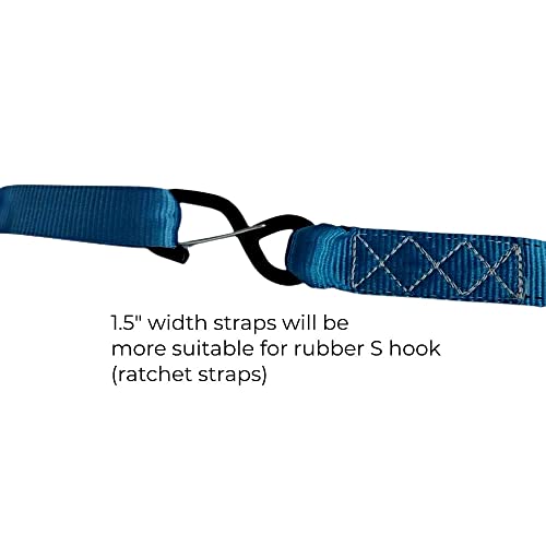 Heavy Duty Soft Loop Tie Down Straps (4 Count)