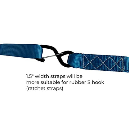 Heavy Duty Soft Loop Tie Down Straps (4 Count)