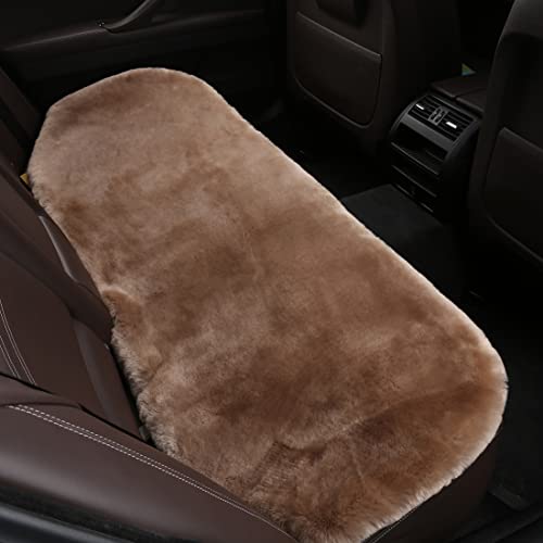 Genuine Sheepskin Car Rear Seat Cover for Fuzzy Fur Wool Cushion