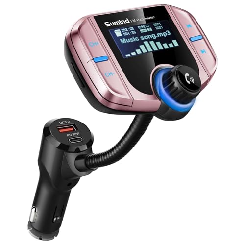 Upgraded Wireless Bluetooth Car Adapter FM Transmitter