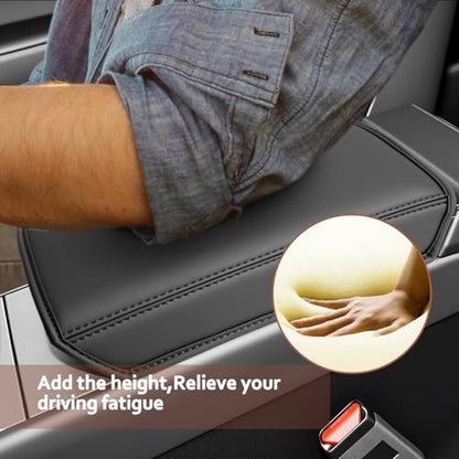 for 2025 2026 Tesla Model Y Armrest Cover for 2025 2026 Tesla Model Y Center Console Cover Tesla Model Y 2025 2026 Accessories Console Cushion 2025 2026 Model Y Seat Box Cover [Durable