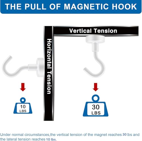Magnetic Hooks for Cruise Essentials 2026 Cabins Door 12 Pack (12 Count)