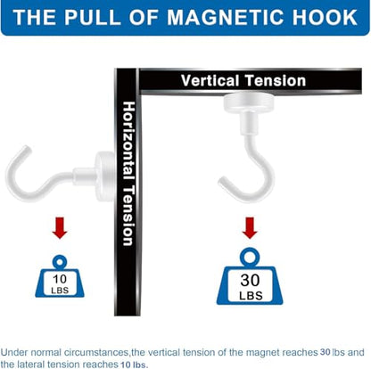 Magnetic Hooks for Cruise Essentials 2026 Cabins Door 12 Pack (12 Count)