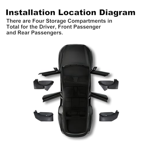 Door Side Storage Box for Model Y Juniper (4 Count)