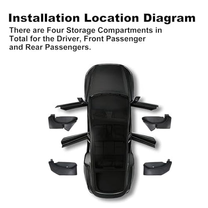 Door Side Storage Box for Model Y Juniper (4 Count)