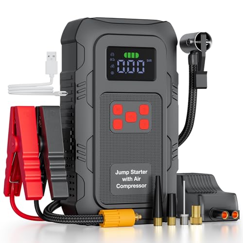 6000A Jump Starter with Air Compressor