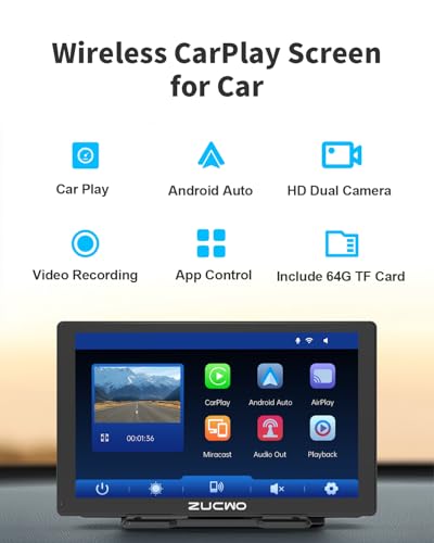 9 Inch Wireless CarPlay Screen for Car