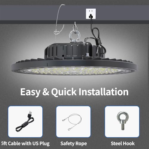 250W UFO High Bay LED Shop Lights (6 Count)