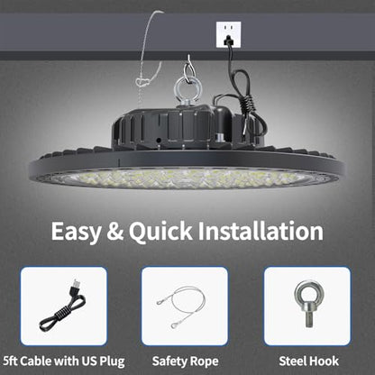 250W UFO High Bay LED Shop Lights (6 Count)