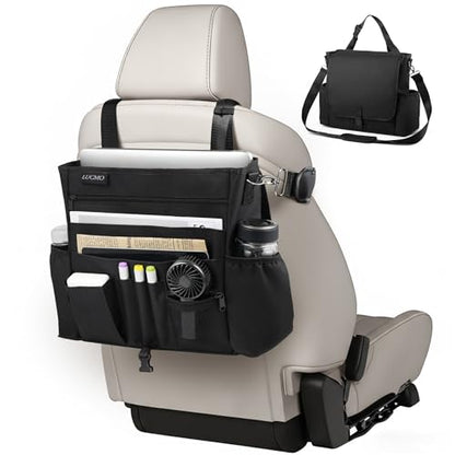 Car Seat Organizer with Tablet and Laptop Compartment